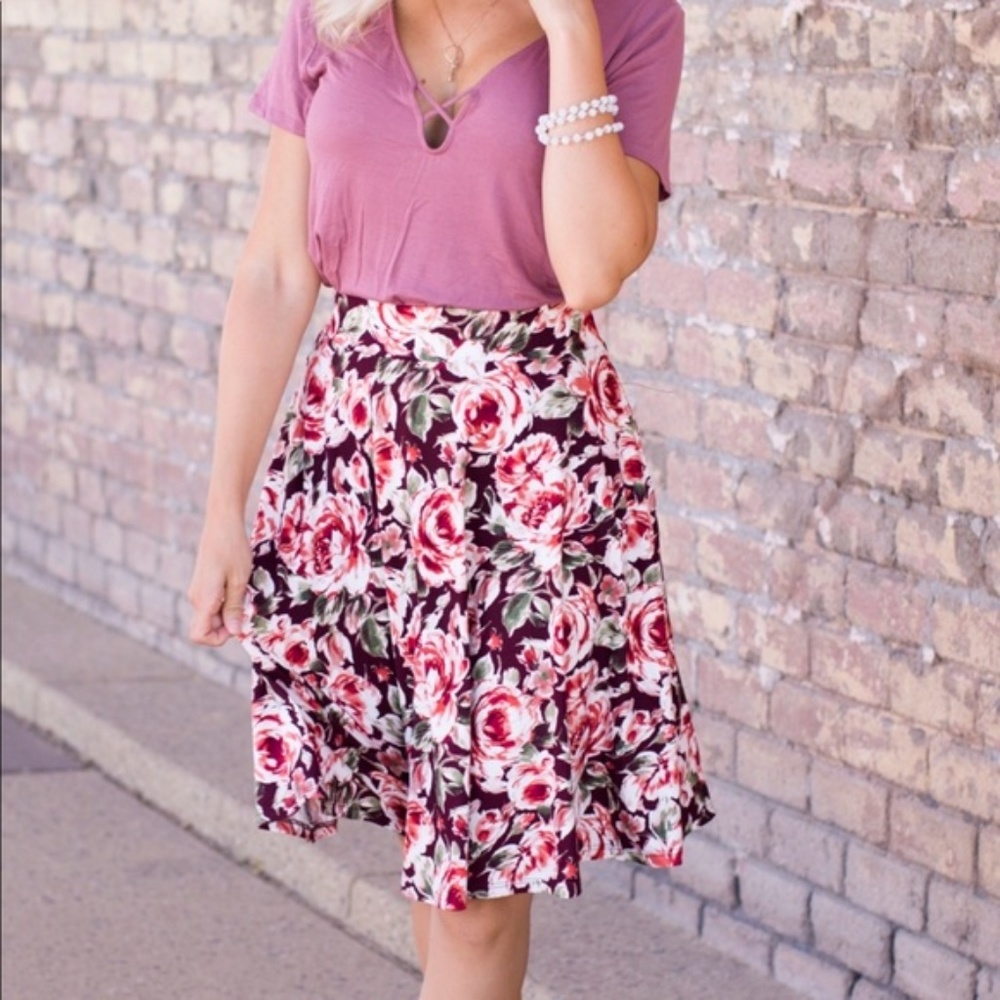 Floral Savannah Skirt by Amelia James M